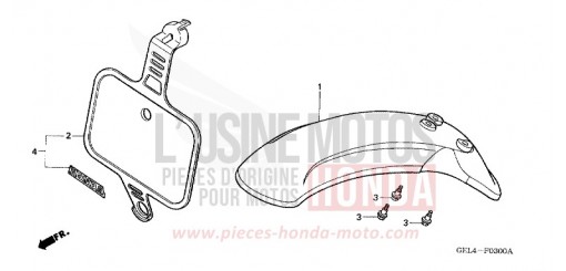 KOTFLUEGEL, VORNE XR50R2 de 2002